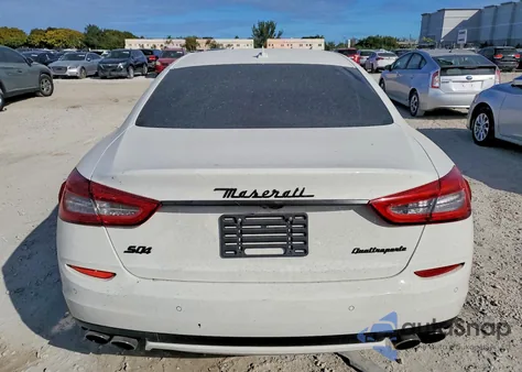2014 Maserati Quattroporte S z USA, uszkodzony, nr VIN ZAM56RRA6E1097495